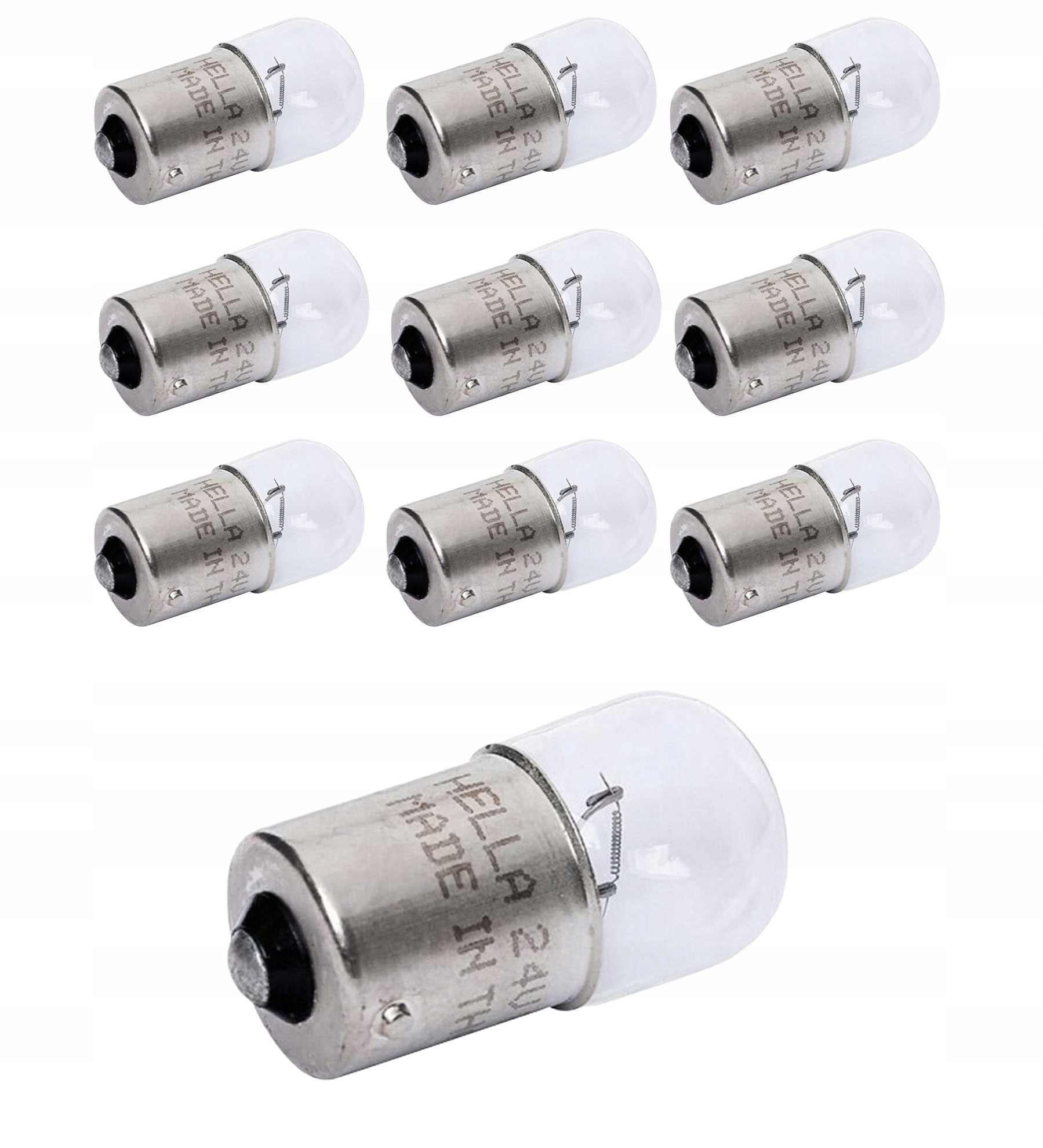 10x Hella R10W 10W 8GA002071251 Żarówka 24V BA15s Tablica Rejestracyjna