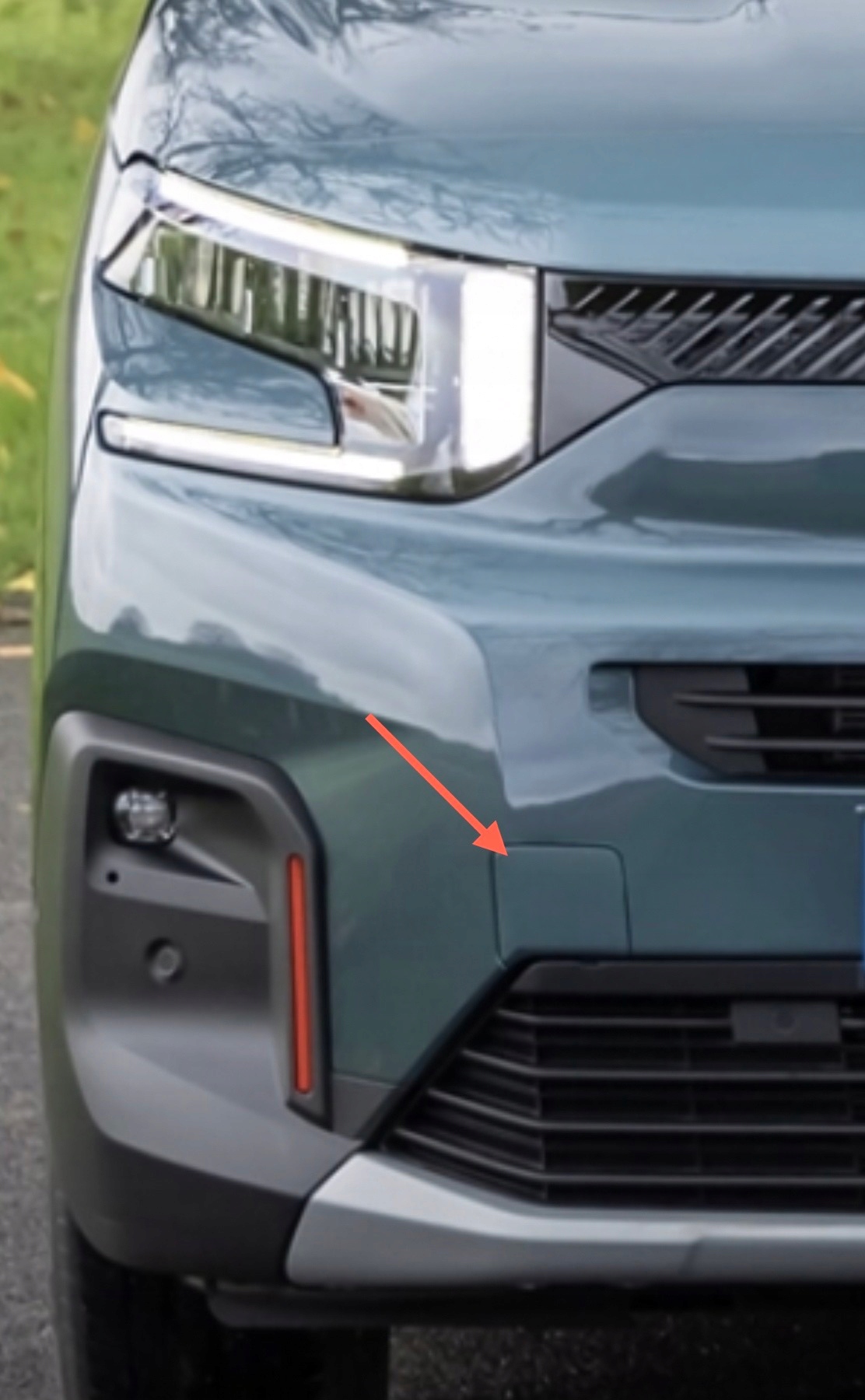 CITROEN BERLINGO III MULTISPACE LIFT 23-> spoiler bumper front 9855973780
