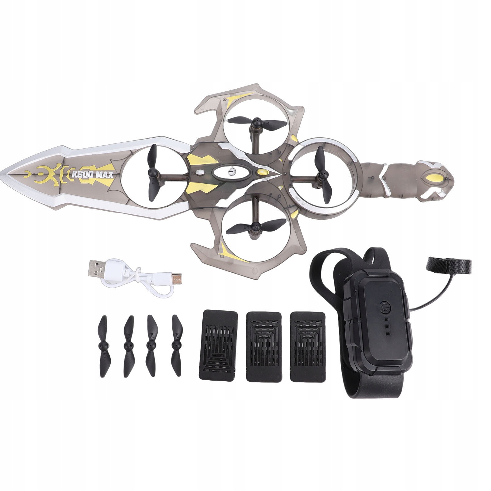 Flying Sword Rc – sterowanie gestami, 3 baterie 500 mAh, 360°
