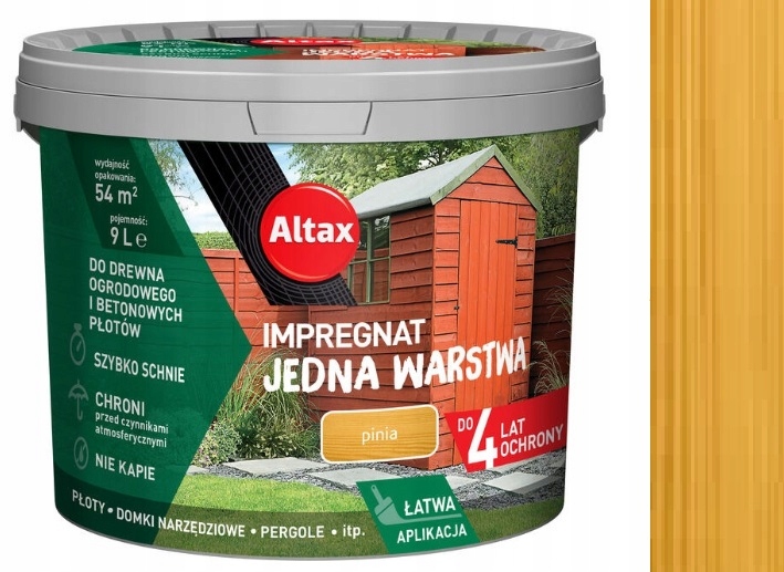 Altax Impregnační Přípravek Na Zahradní Dřevo 9 L Pinia