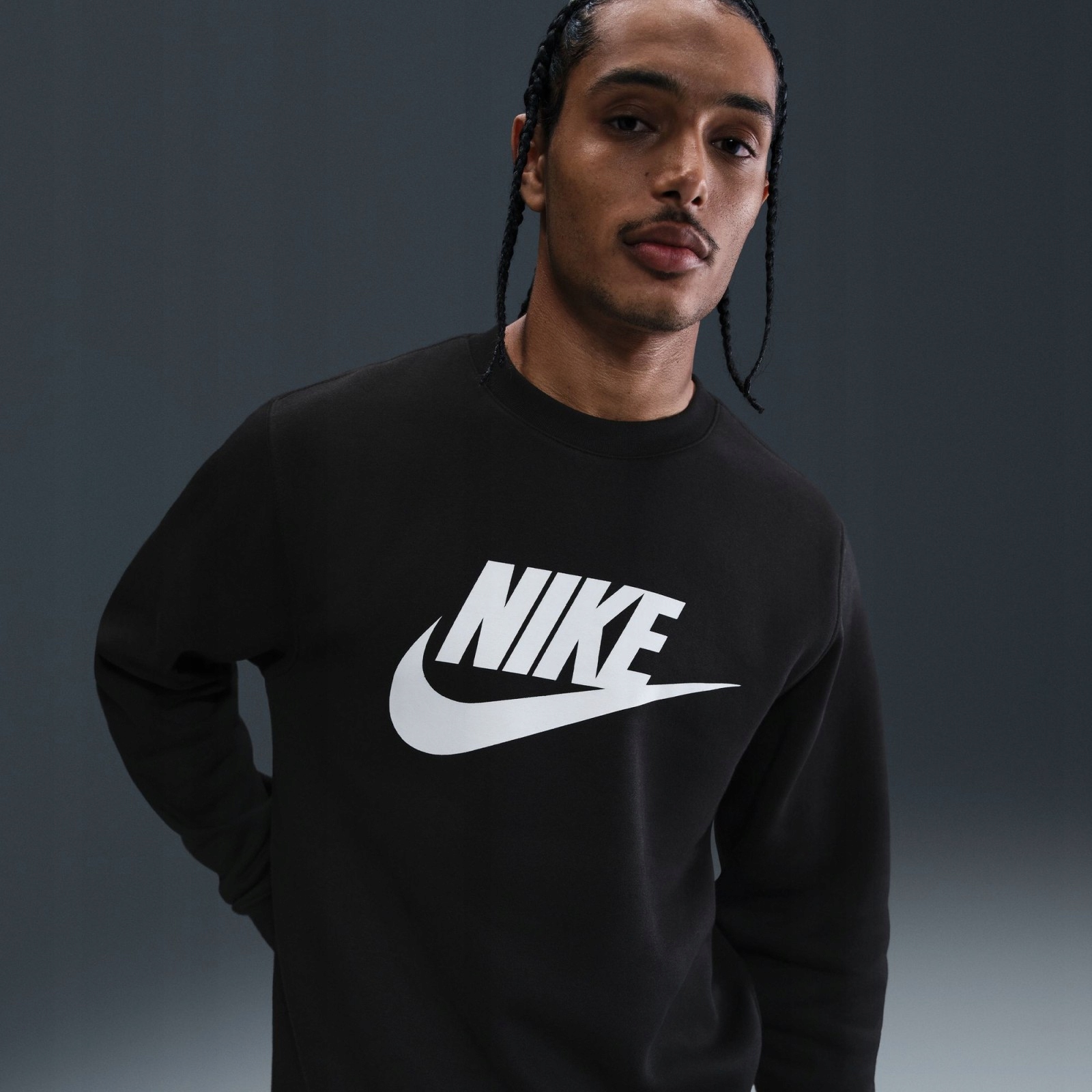 Pánská mikina Nike Sportswear Club Mens Graphic Fleece Crew