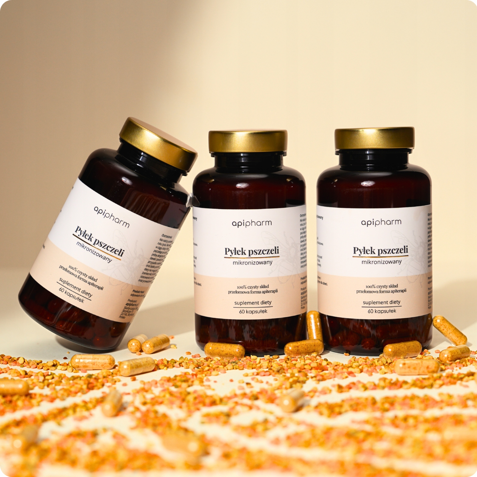 Levně Mikronizovaný včelí pyl v kapslích Kúra 90 dní apipharm.pl
