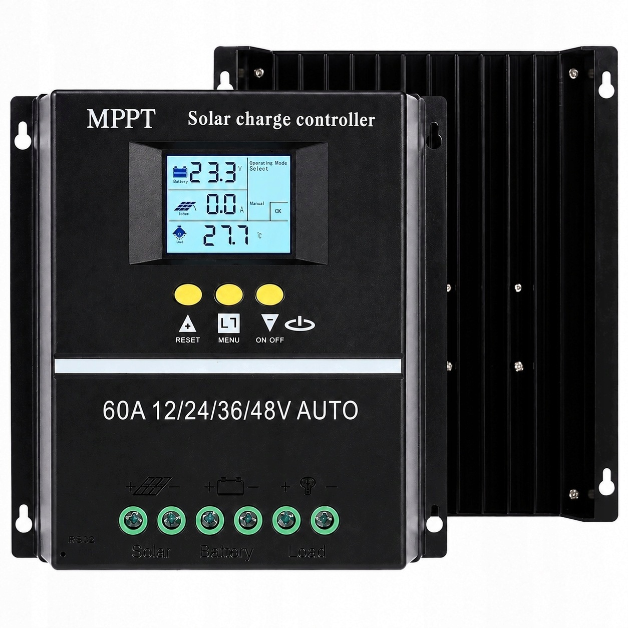 Solární regulátor nabíjení Mppt 60A LCD 12/24/36/48V Usb SY-4860A