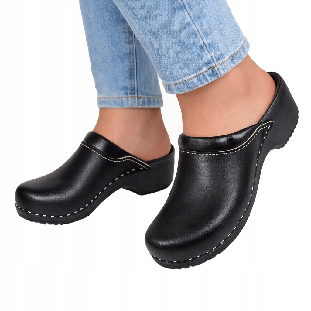 Drewniaki klapki ze skóry naturalnej! (MĘSKIE)NG44