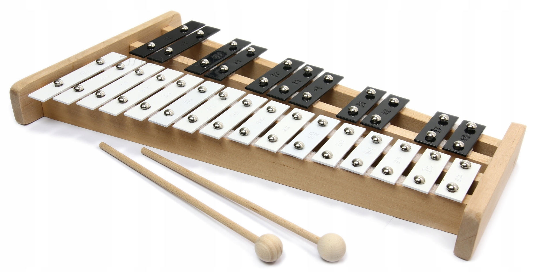 CYMBAŁKI 27 TONOWE Dzwonki Chromatyczne 42c DREWNO Marka inna