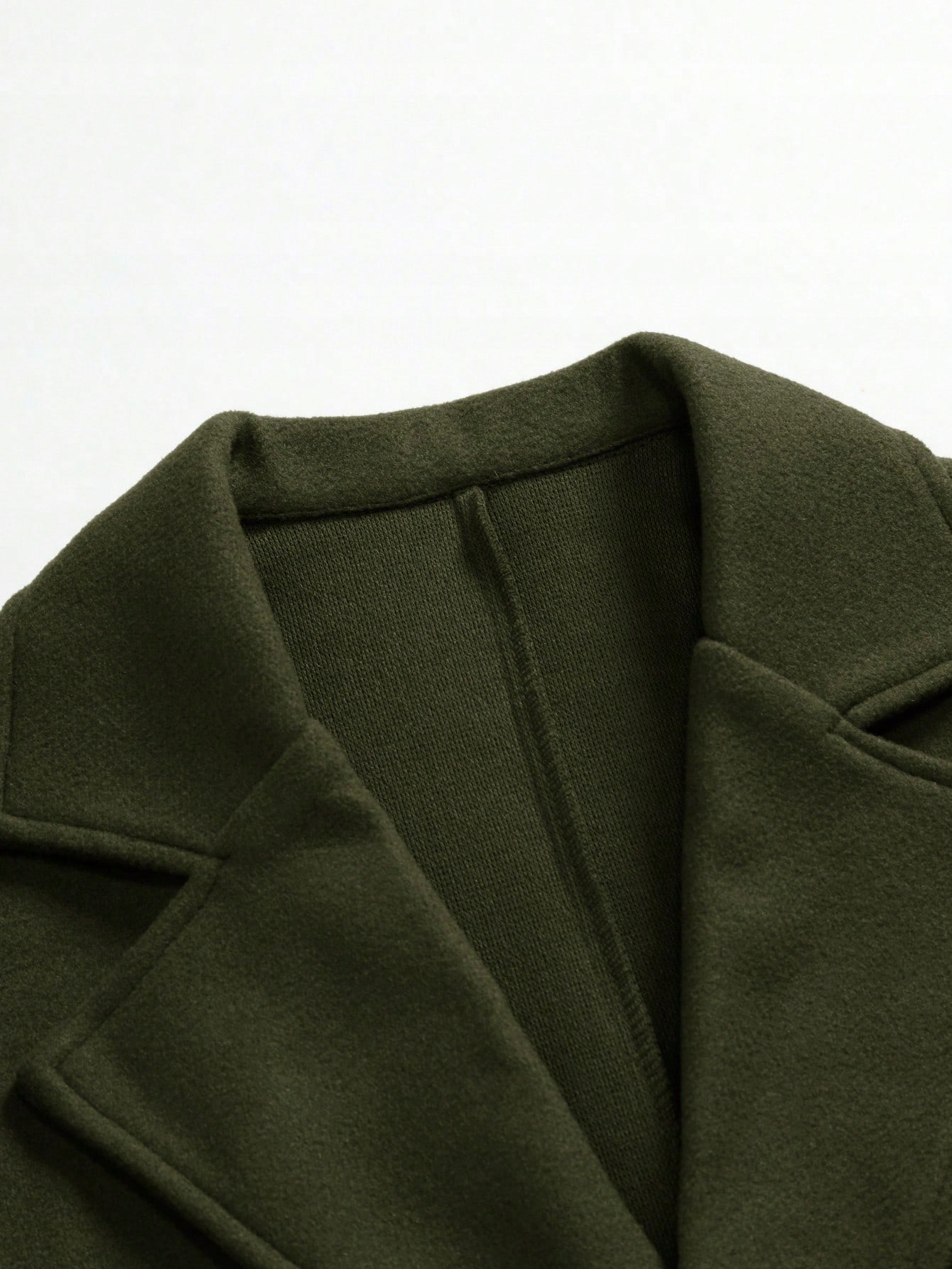 ELEGANCKI DŁUGI MĘSKI PŁASZCZ JESIENNY WIOSENNY DWURZĘDOWY Wzór dominujący bez wzoru