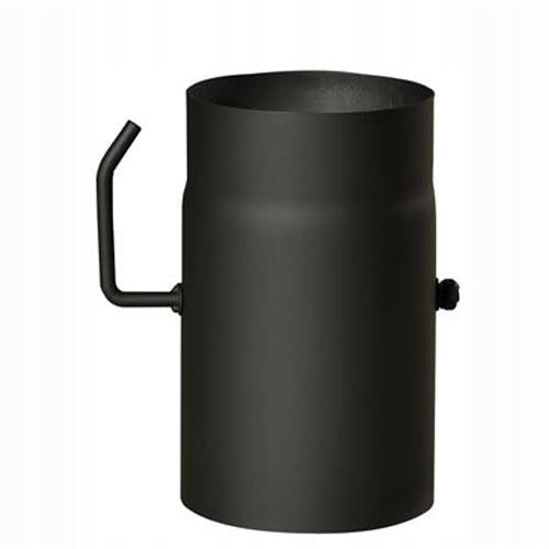 roura kouřová s klap.150mm/ 250 t.1,5mm Čer
