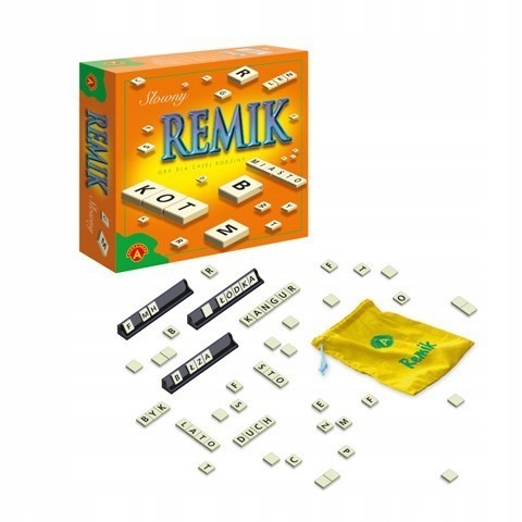 Gra Dla Dzieci Remik Słowny Towarzyskie Gry Planszowe Logiczne Edukacyjne