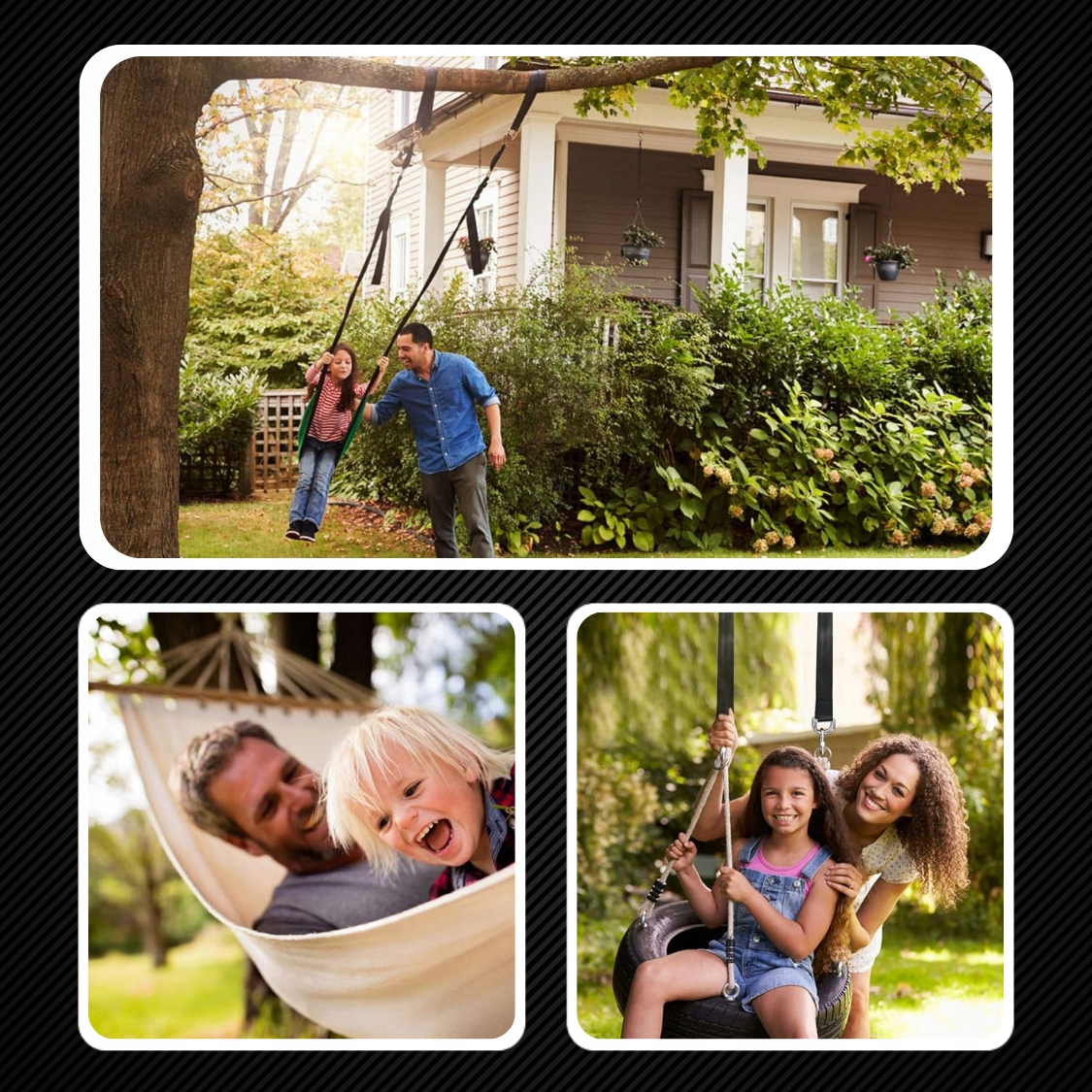 MOCOWANIE DO HUŚTAWKI PASY DO HAMAKA ZESTAW UCHWYT LINKI TAŚMY KARABIŃCZYKI Rodzaj mocowanie