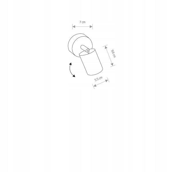 Nowodvorski Kinkiet EYE SPOT black 1 6018 Rodzaj gwintu GU10