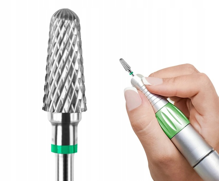 Frez z Węglika Spiekanego Stożek Umbrella zielony