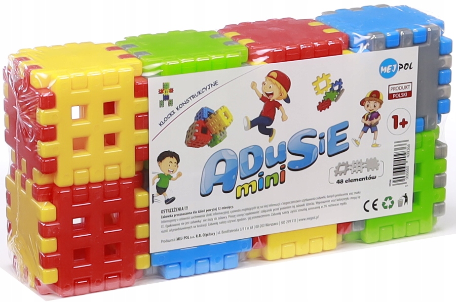 

Mini Konstrukcyjne Plastikowe Klocki Wafle 48 el.