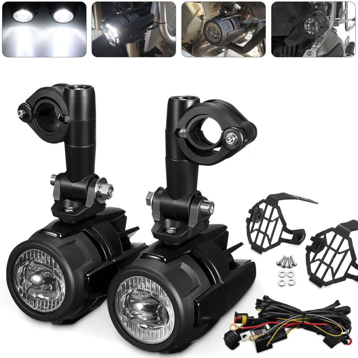 HALOGEN 4LED LAMPA REFLEKTOR RING DO BMW R1200GS Dopasowanie do pojazdu produkt dedykowany