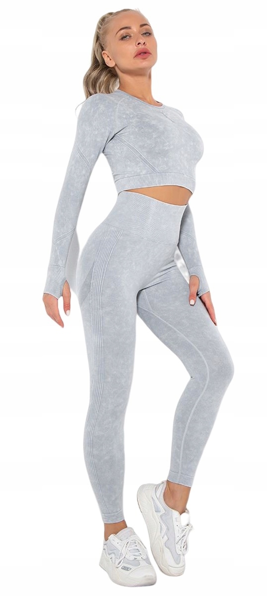 DAMSKI ZESTAW FITNESS 2-CZĘŚCIOWY JOGI JOGGING M