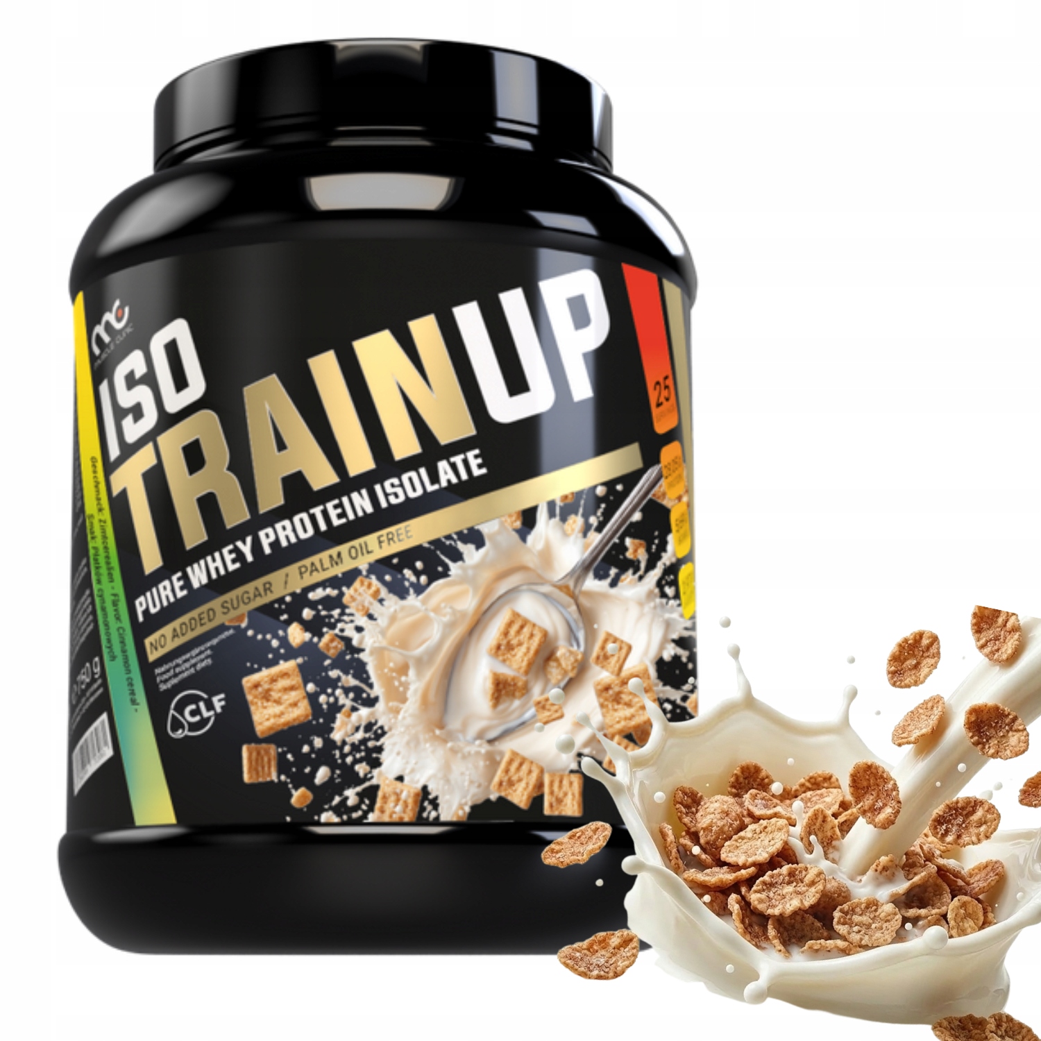 Muscle Clinic Iso Train Up 750 g proteinový izolát Skořicové vločky