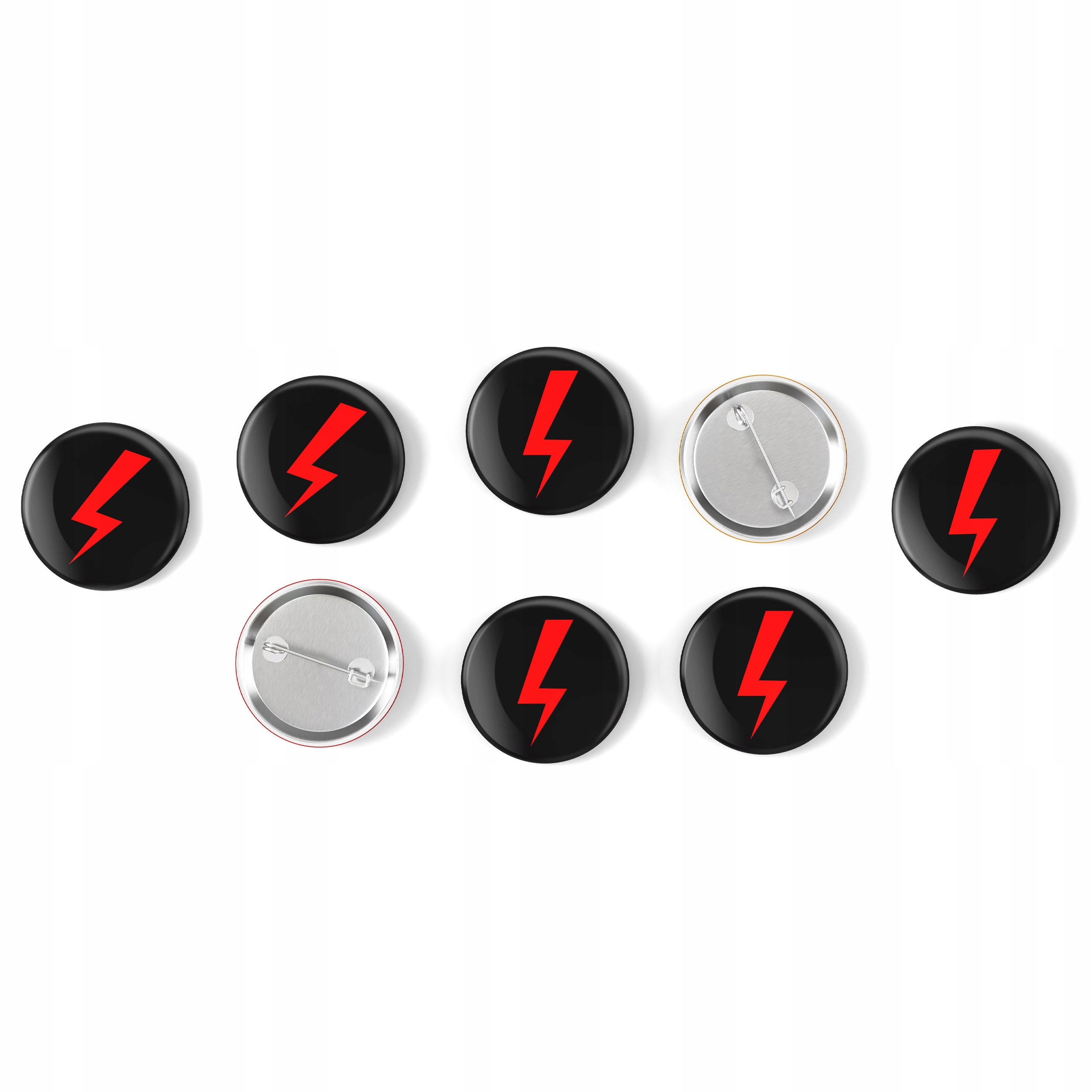 

Przypinki piny na Strajk Piekło Kobiet x8 sztuk