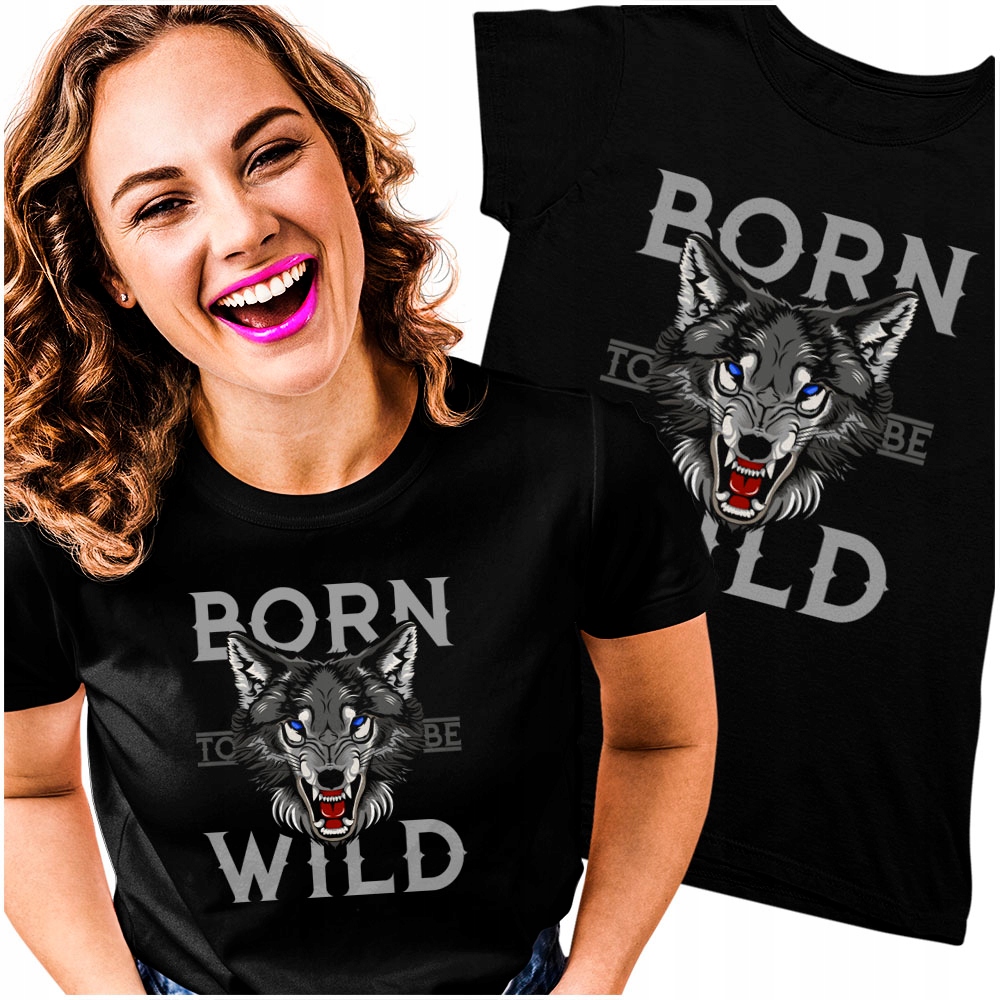 

Tshirt damski Born to be Wild Wilk Wilkiem L