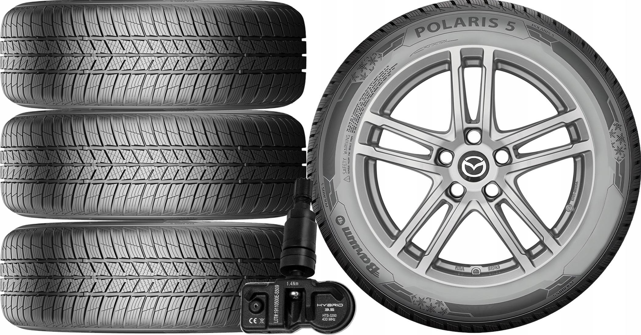 НОВІ КОЛЕСА ЗИМА Mazda CX-5 Cx5 GEN II Барум 225/60r18+TPMS