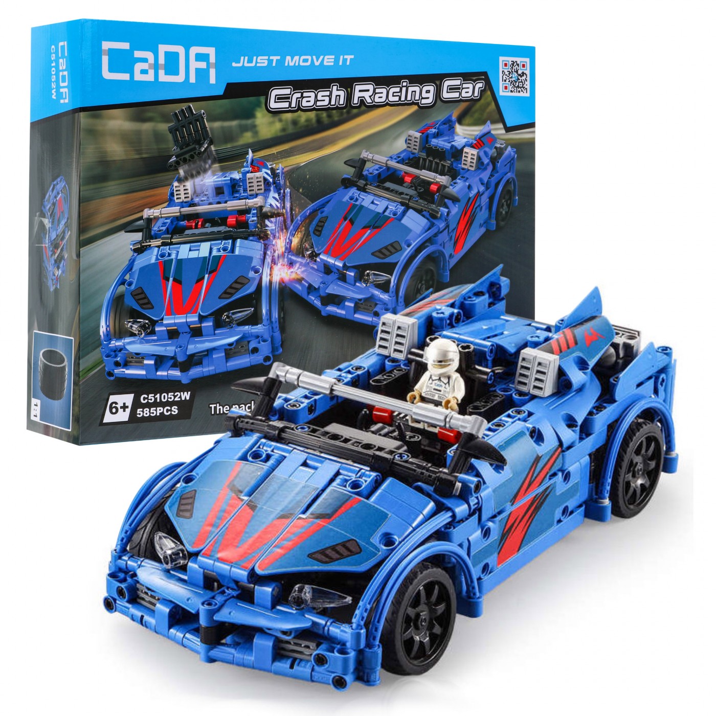 KLOCKI RC CADA TECHNIC AUTO WYŚCIGOWE ZDALNIE STEROWANE 585 EL. C51052W EAN (GTIN) 6948061924924