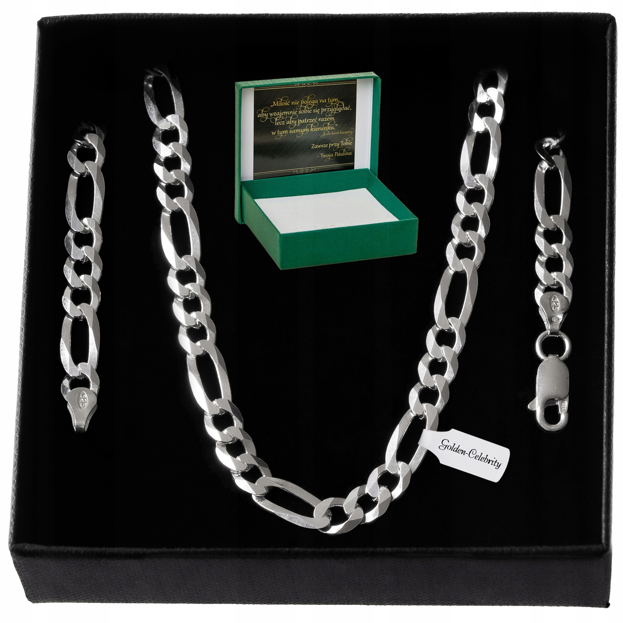 

Łańcuszek Srebrny Figaro Pełny 60 CM 5 MM Pr. 925