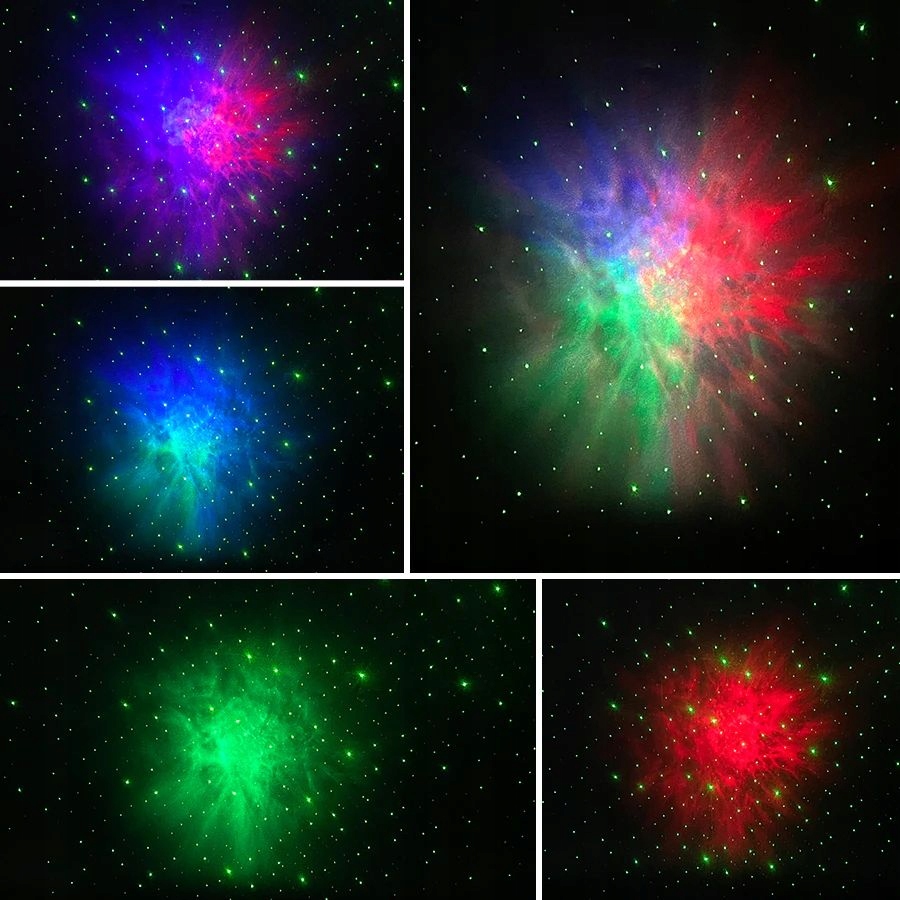 Lampka Projektor Gwiezdnego Nieba Kosmosu + Pilot Kolor dominujący biały