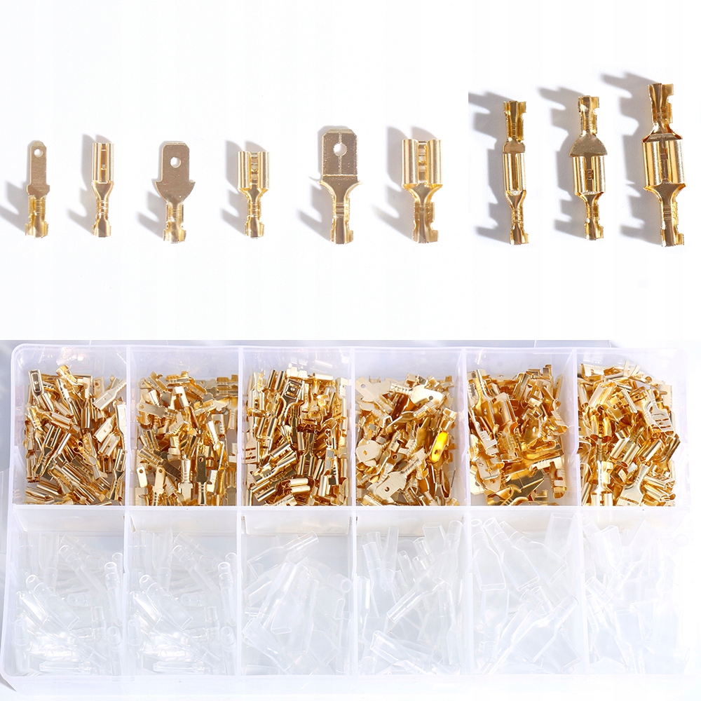 KONEKTORY SAMOCHODOWYCH KONEKTORÓW ZESTAW 450 SZTUK Marka inna