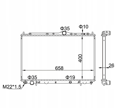 CHŁODNICA VOLVO S40/V40 1.6-2.0 96-