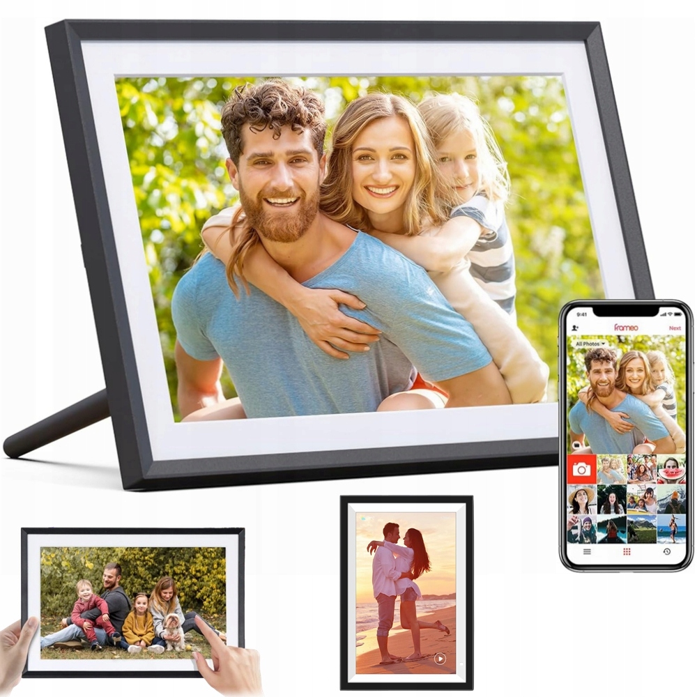 Rámeček Na Fotografie Filmy 10,1" Frameo Wi-fi Dotykový 32GB Paměť