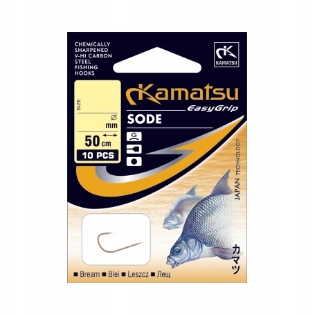 Haki Kamatsu Z Przyponem Sode Leszcz 2 Gł 10SZT.