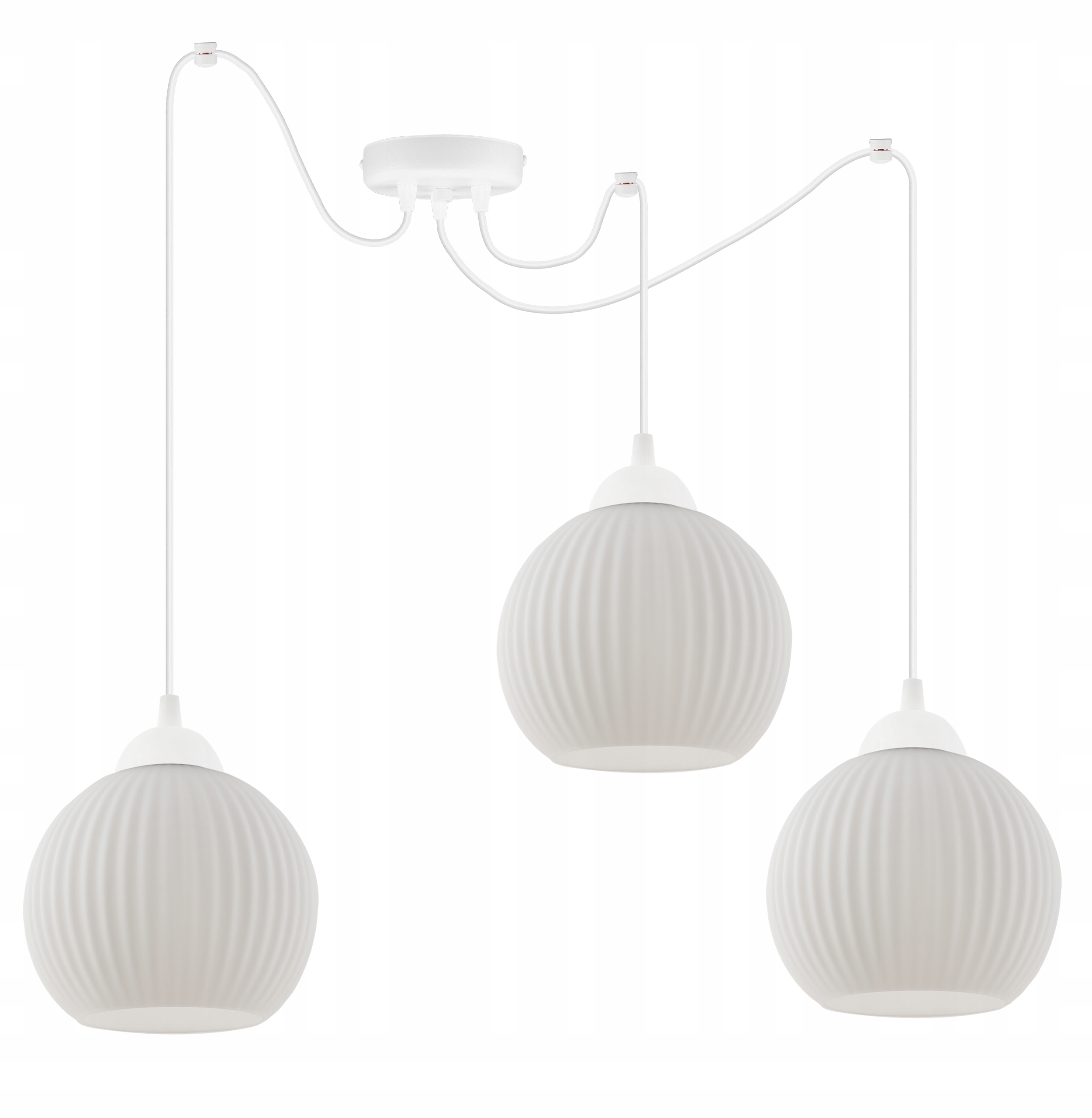 Závěsné Stropní Svítidlo Lustr Pavouk Riffle Loft Skleněné Koule Nad Stůl E27