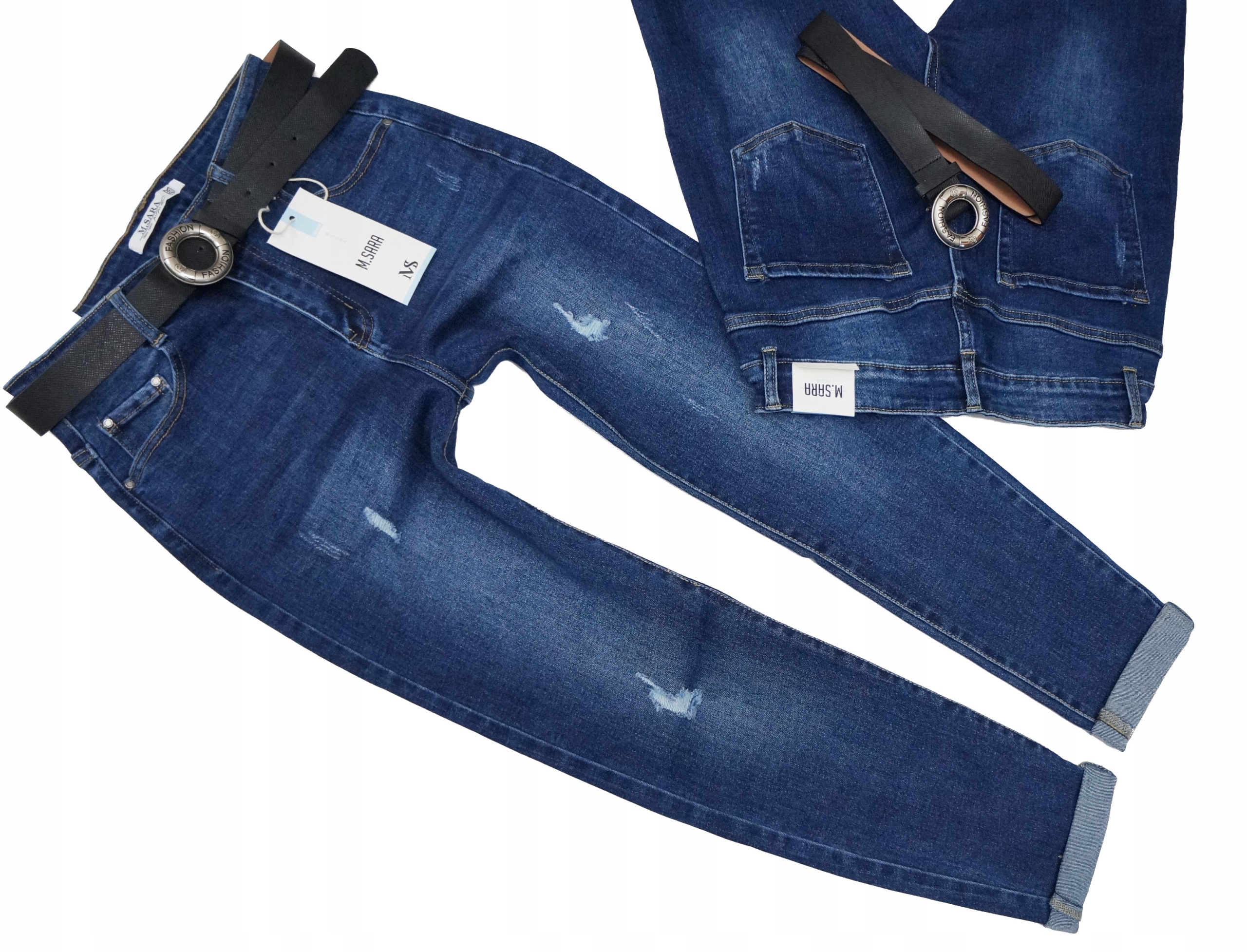

tujkama_M.SARA Spodnie Jeansy Mom Fit Wysoki Stan