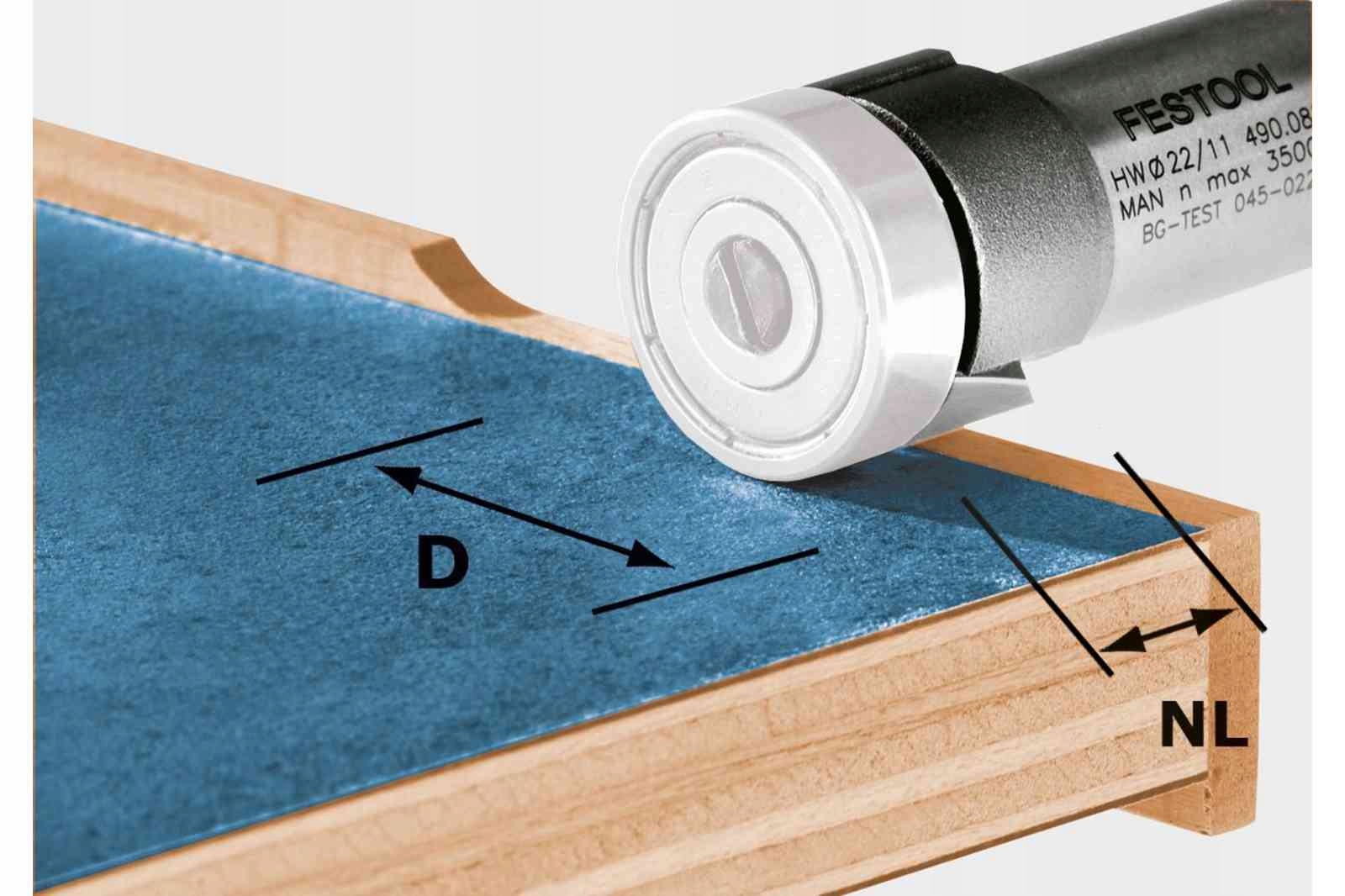 FESTOOL Frez do wyrównywania HW D22/8-OFK 490085