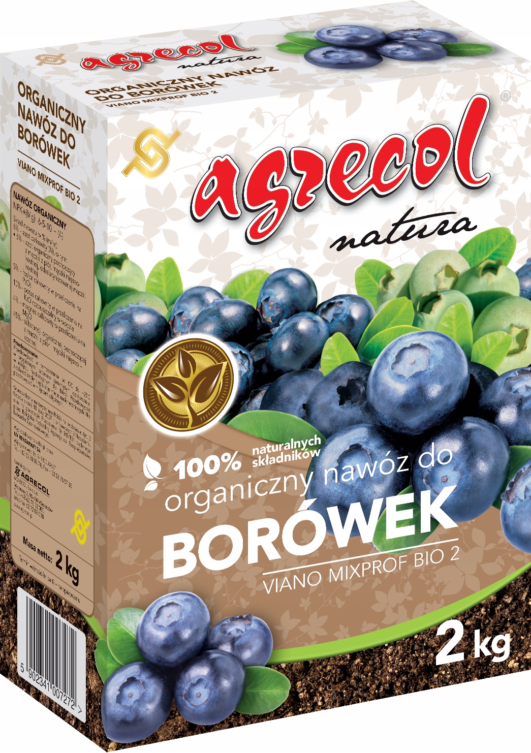 

Nawóz organiczny do borówek Agrecol 2KG