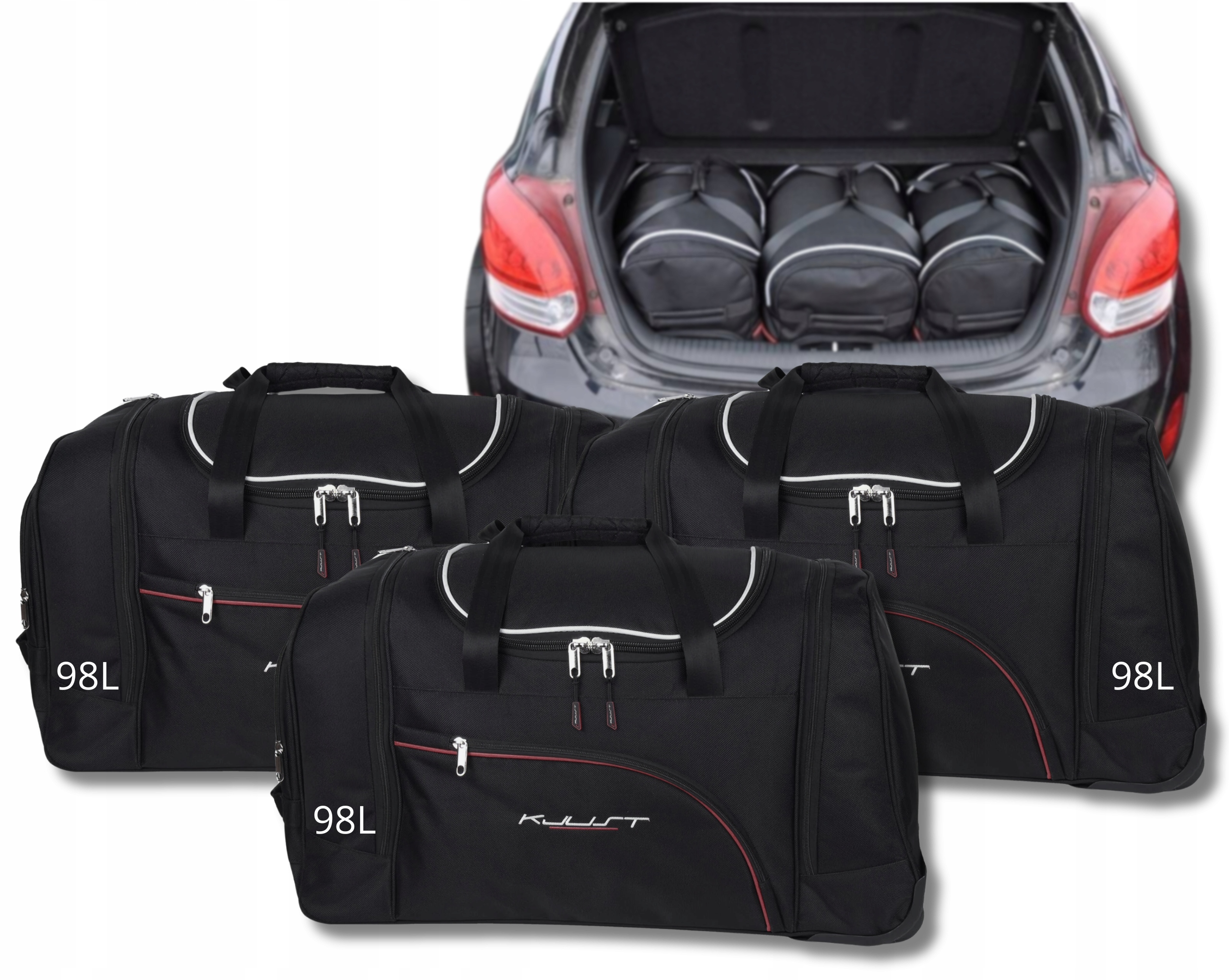 Cestovná Taška Do Kufra Hyundai Veloster Coupe 2011-2014 3 ks