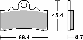 Brzdové Doštičky KH606 Ktm Rc 250 '14-'15, Rc 390 '14-'22 Predné