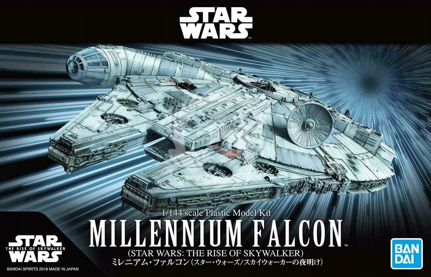 Millennium Falcon Vzestup Skywalkera v měřítku 1/144 Bandai Star Wars