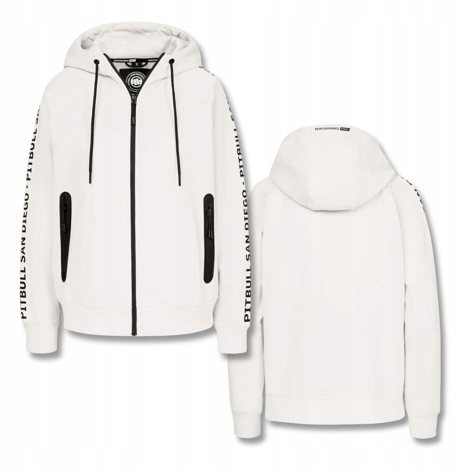 Dámská Tepláková rozepínací mikina s kapucí Pitbull Tape Explory Xs