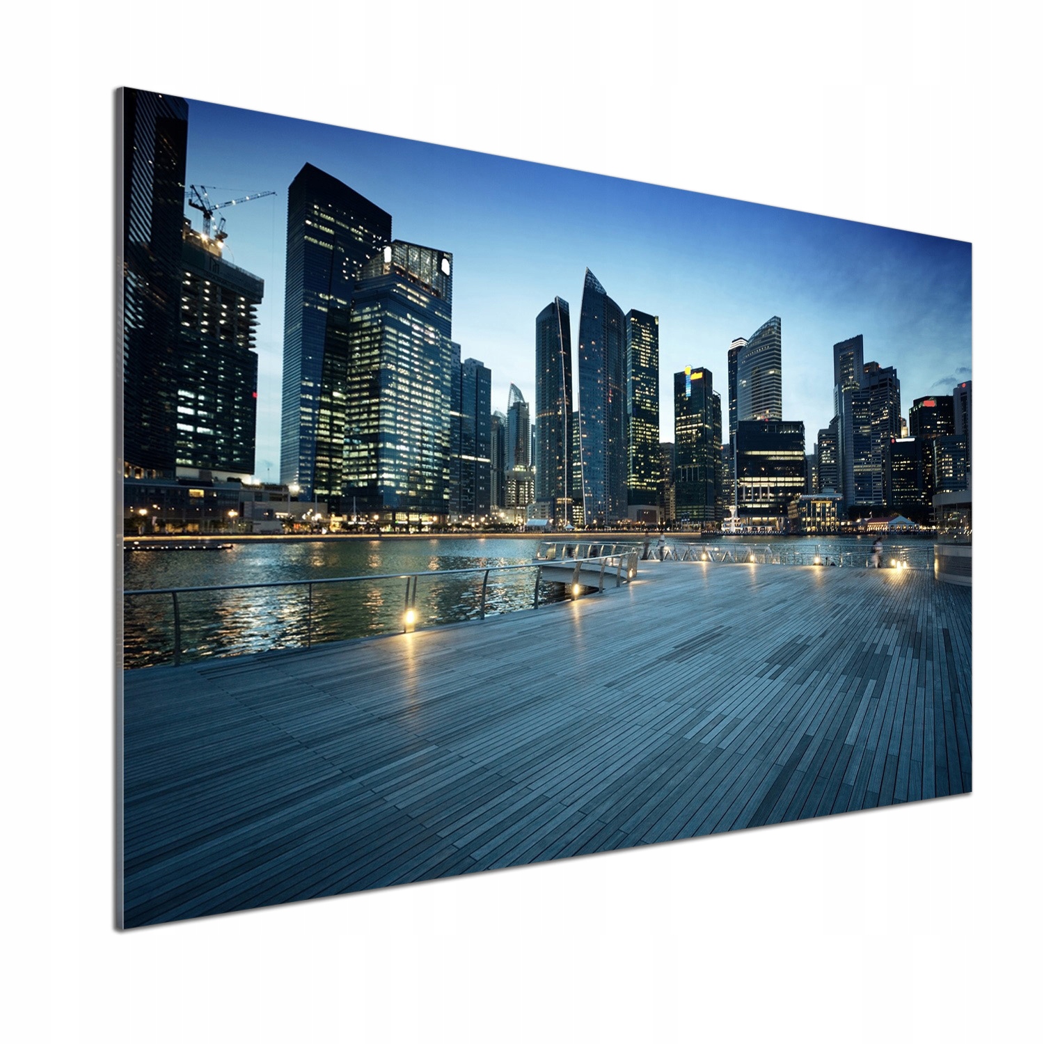 Panel do kuchyne Singapur v noci 100 x 70 cm Lepidlo
