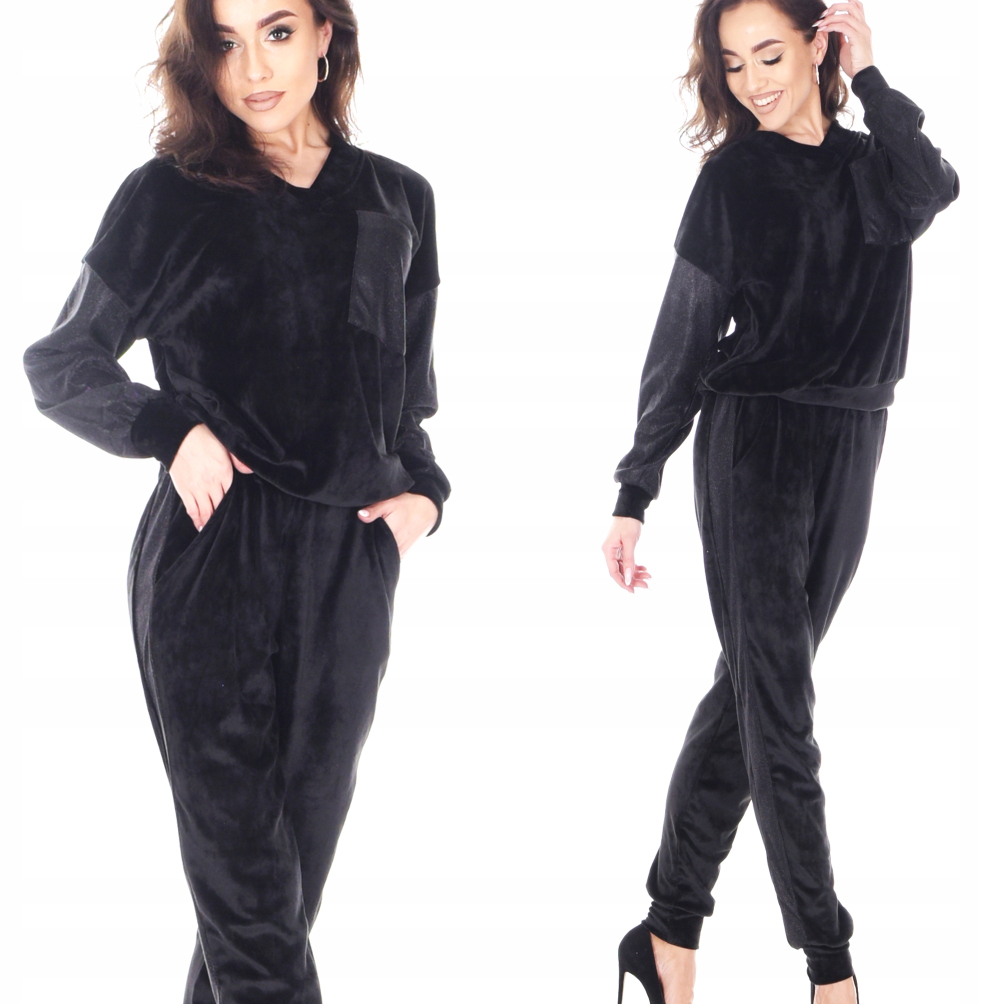 

Orirose modny Welurowy dres damski komplet XL