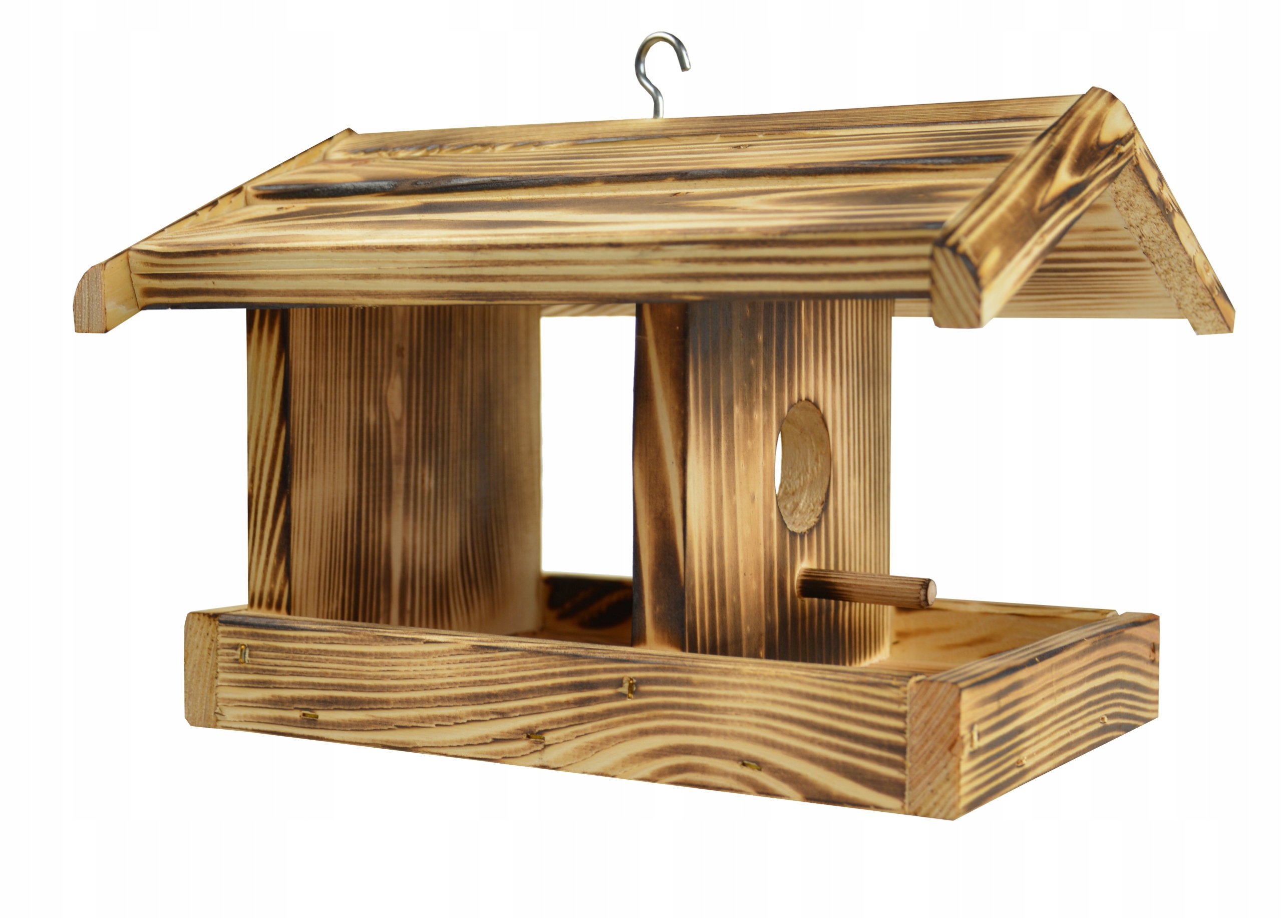 Dřevěný KRMÍTKO PRO PTÁKY A VEVERKY, opalované Výrobce žádná značka