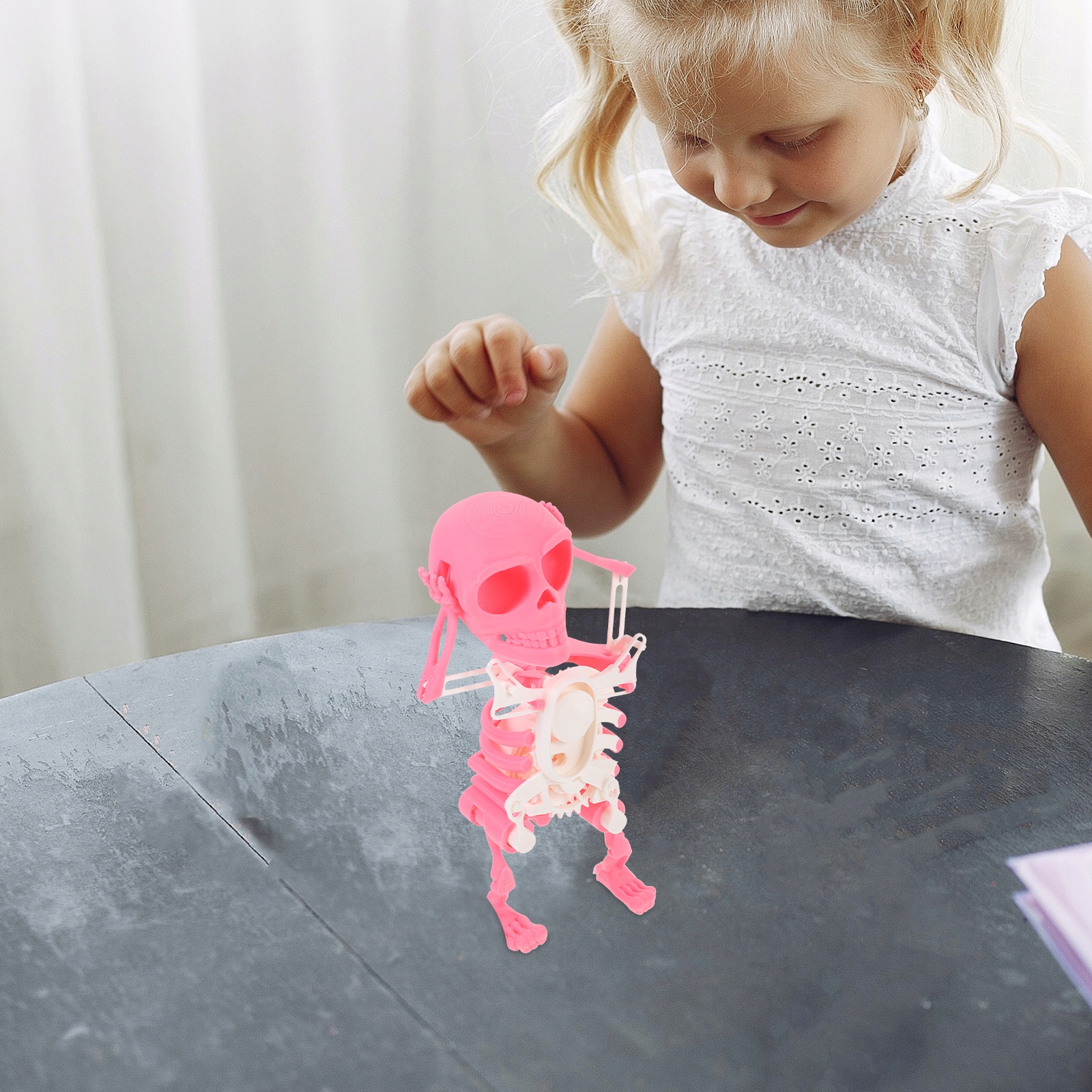 BIUROWE ZABAWKI STRESOWE TAŃCZĄCE DRUKOWANE CZASZKI 3D DLA DZIECI Marka bez marki