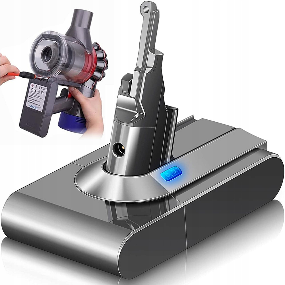 Náhradní Li-ion Baterie pro Vysavače Dyson V8 21,6V 4600mAh SV10