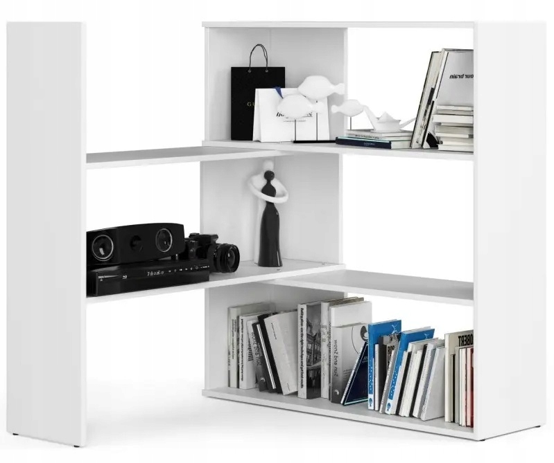 Regál biela otvorená polica Akd