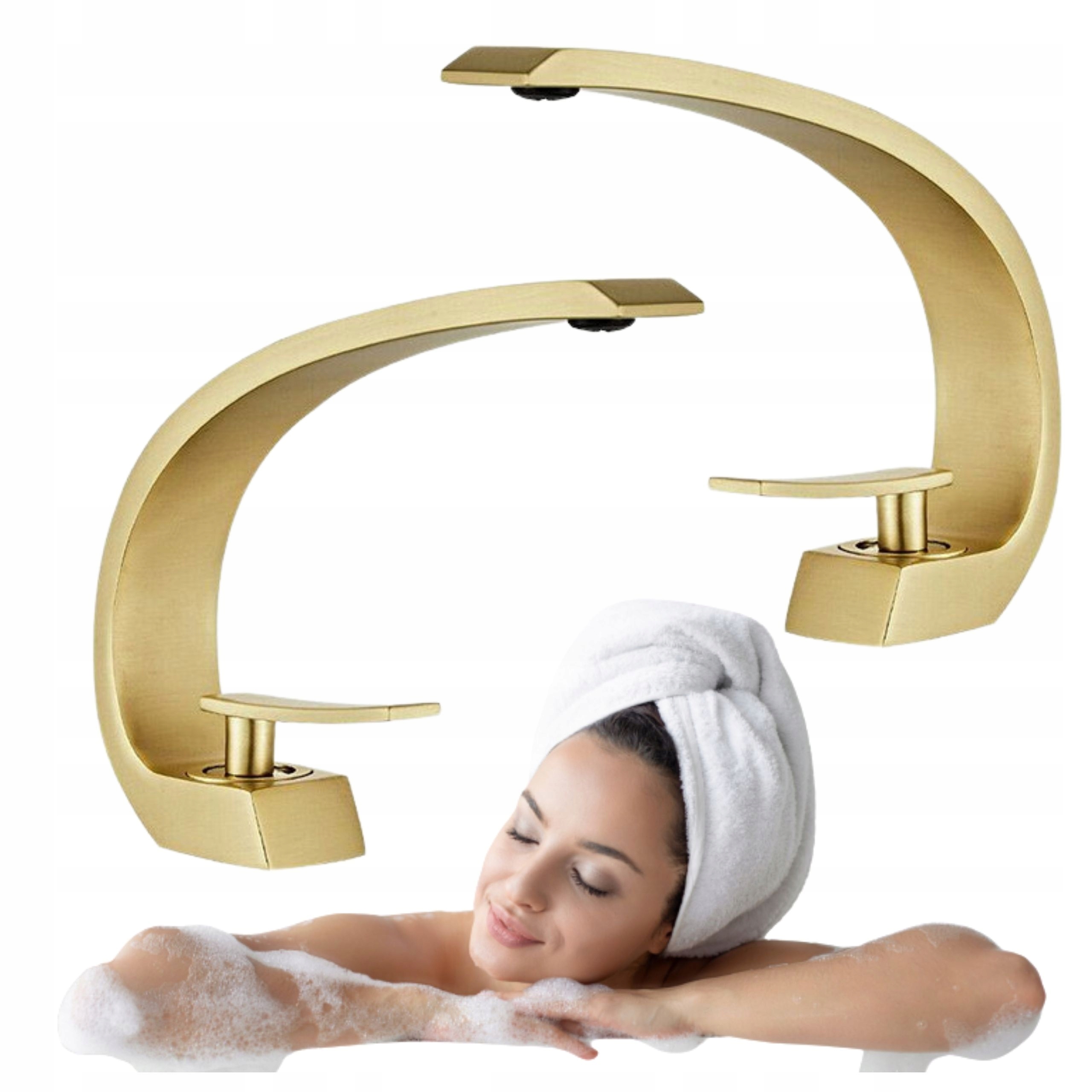 Stojánková Umyvadlová Baterie S Perlátorem, Zlatá