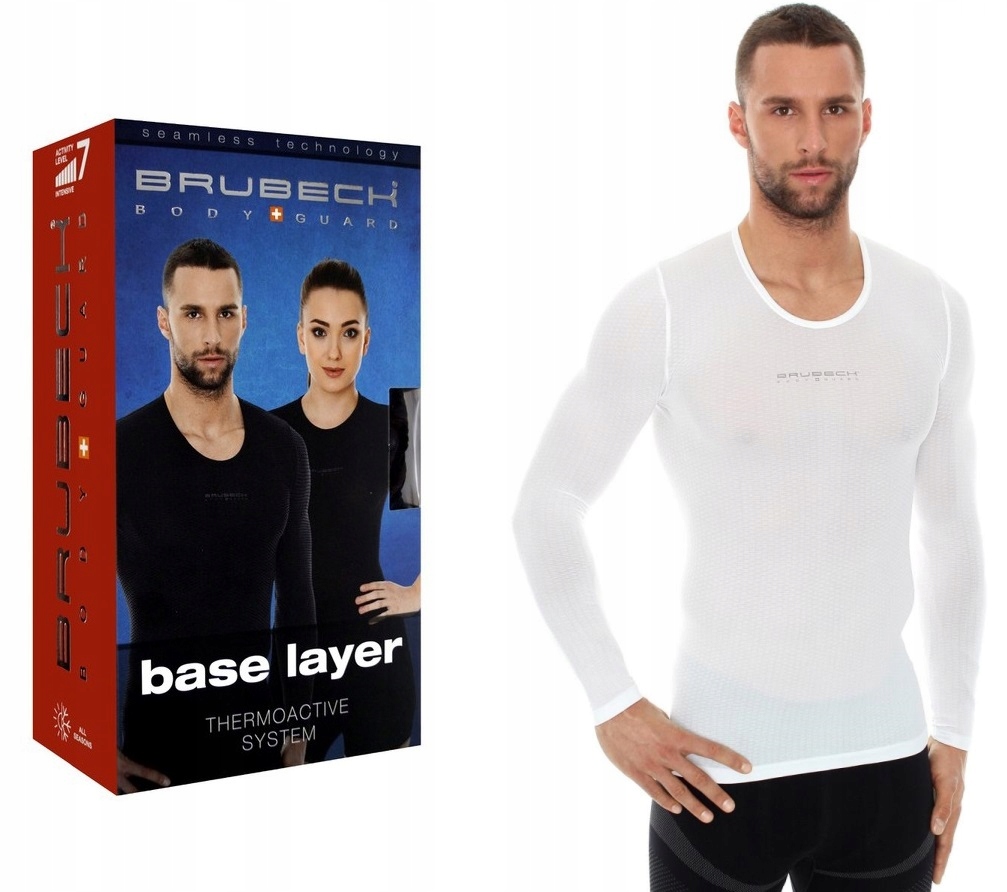 Przewiewna Koszulka Z Siatki Brubeck Base Layer Do Biegania Sportowa Lekka