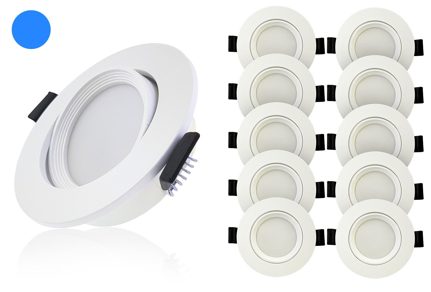 

10x Oprawa wpustowa oczko uchylne lampa Led 5W 23