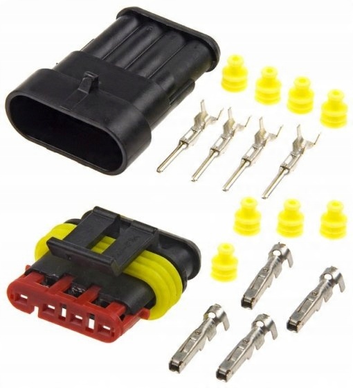 

Kostka Wtyk Złącze Hermetyczne Superseal 4PIN OH4