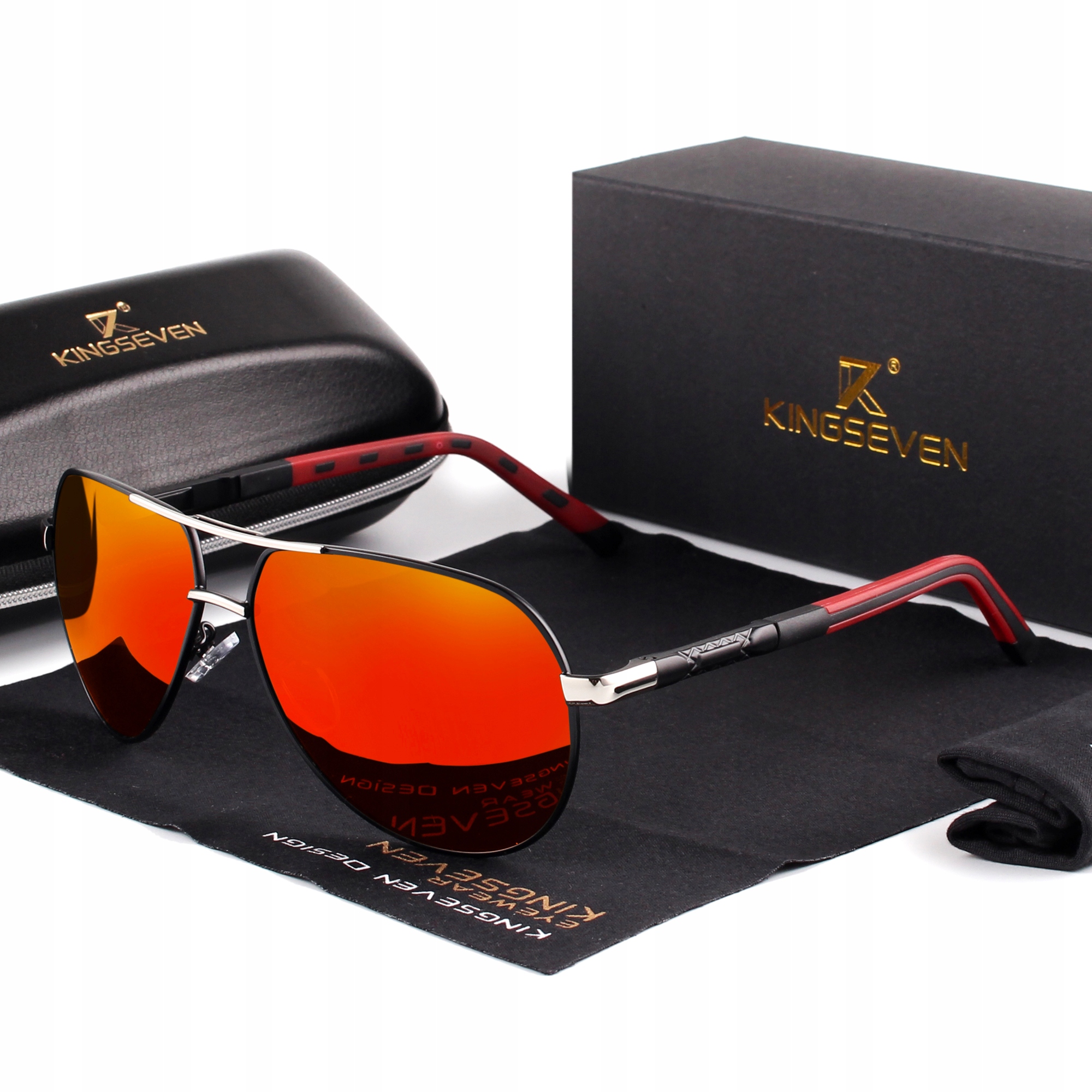

Okulary przeciwsłoneczne Kingseven Aviator Pilotki