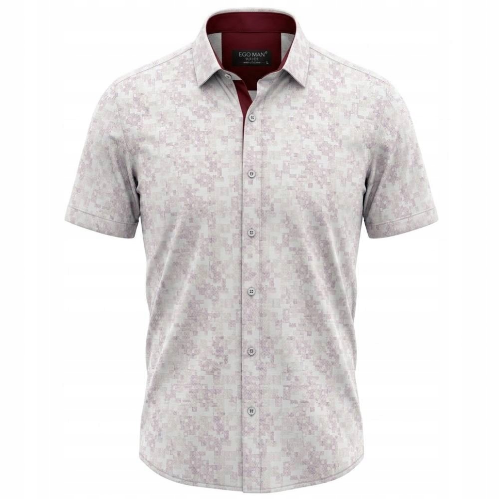 Ego Man košile pánská EK324 slim fit krátký rukáv 3XL