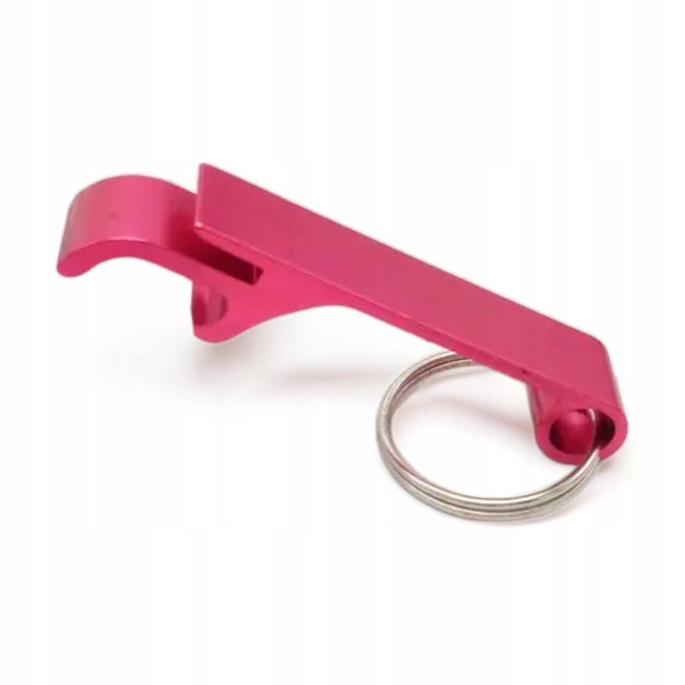 Aluminiowy otwieracz do kapsli Brelok Różowy